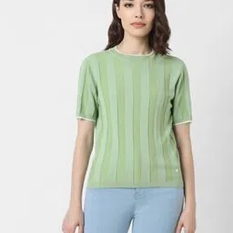 van heusen Women Striped Round-Neck Top-picture-44