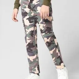 jack & jones Boys Camouflage Print Straight Fit Cargo Trousers-picture-52