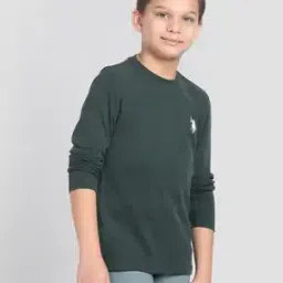 Boys Regular Fit Crew-Neck T-Shirt with Logo Embroidery-image-52