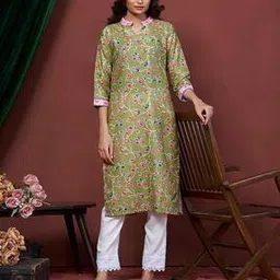 nyrika Women Floral Print Straight Kurti-picture-17