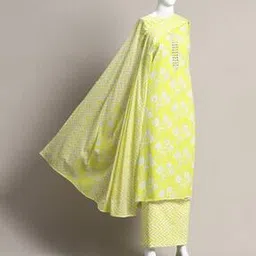 biba Women Floral Unstitched Dress Material-picture-36