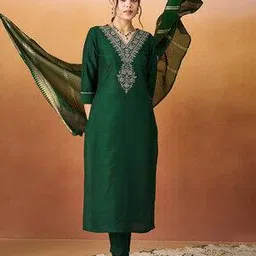 nyrika Women Embroidery Kurta Set-picture-12