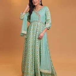 zari Women Embroidery A-line Kurta-picture-37
