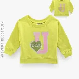 u.s. polo assn. Girls Brand Embellished Regular Fit Round-Neck Sweatshirt-picture-18