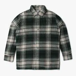 Boys Checked Relaxed Fit Flannel Shirt-image-84