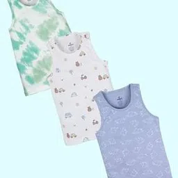 kiddopanti Men Pack of 3 Graphic Print Sleeveless Vest-picture-18