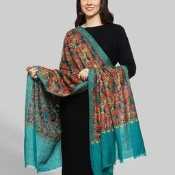 indie picks Acro Wool Kashmiri Embroidered Shawl-picture-50