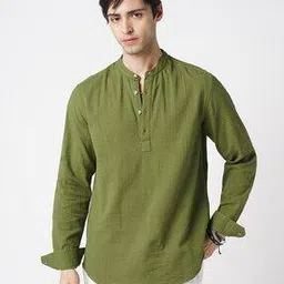 vastrado Men Slim Fit Short Kurta-picture-13