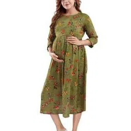 mamma's maternity Indian A-line Dress-picture-47
