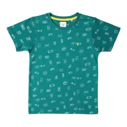 allen solly Boys Printed Regular Fit Round-Neck T-Shirt image 1