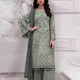 svaraa Women Floral Embroidered Semi-Stitched Dress Material-picture-43