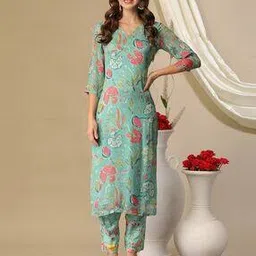 gosriki Women Floral Straight Kurta Set-picture-15