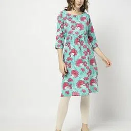 yousta Women Floral Print Straight Kurta-picture-48