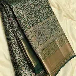 zikaraa Women Floral Woven Banarasi Silk Saree-picture-32