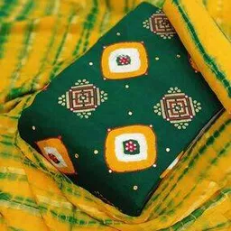 drashti creation Embellished 3-Piece Unstitched Dress Material-picture-38
