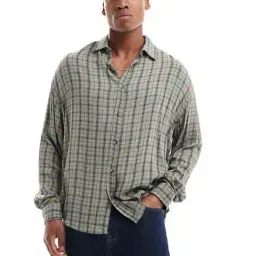 asos design Men Checked 90s Oversized Shirt image 1