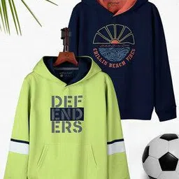 hellcat Pack of 2 Graphic Print Hooded T-Shirts-picture-43