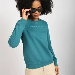 tommy hilfiger Women Brand Print Regular Fit Sweatshirt-picture-27