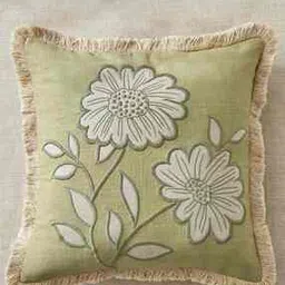 home centre Set of 2 Floral Embroidered Square Cushion Covers 16" x 16"-picture-41