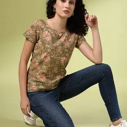 acai Women Floral Print Relaxed Fit Top-picture-26