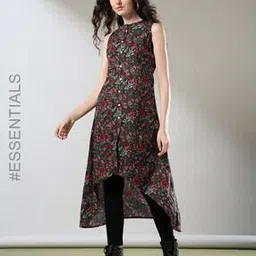 nyrika Women Floral Print High-Low A-Line Kurta-picture-43