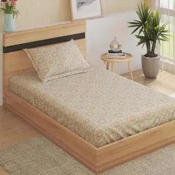 home centre Cotton Bedsheet With Pillow Cover image 1