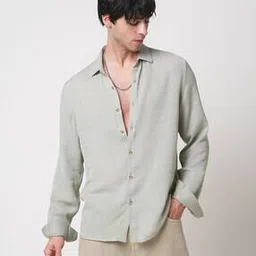 vastrado Men Slim Fit Shirt with Spread-Collar-picture-14