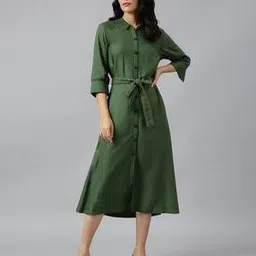 Shirt Dress with Schiffli Belt-picture-17