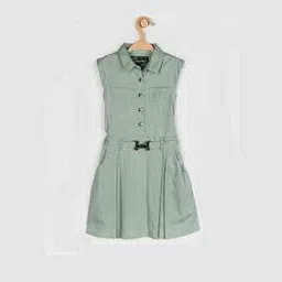peppermint Solid Fit and Flare Dress-picture-26