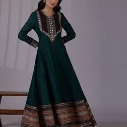 Women Thread Embroidered Fit & Flare Dress-picture-48