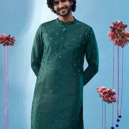 kisah Men Embroidered Regular Fit Long Kurta-picture-30