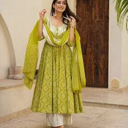 wedani Women Floral Anarkali Kurta Set-picture-26