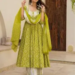 wedani Women Scoop-Neck Anarkali Kurta Set-picture-43