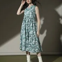 nyrika Women Floral Print Tiered Dress-picture-29