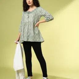 acai Women Printed Relaxed Fit Tunic image 1