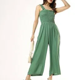 Women Sleeveless Smocked Jumpsuit-image-37