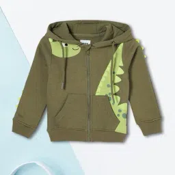 max Boys Printed Hooded Sweatshirt image 1