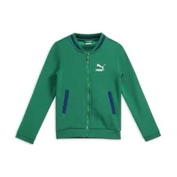 puma Boys Graphic Bomber Jacket image 1