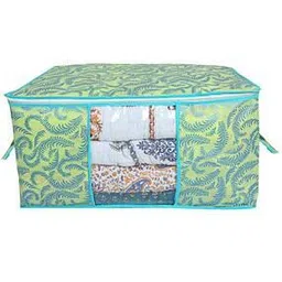 kuber industries Leaf Print Storage Organiser with Handles-picture-27