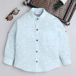 baat cheet Boys Floral Print Regular Fit Shirt with Patch Pocket-picture-43