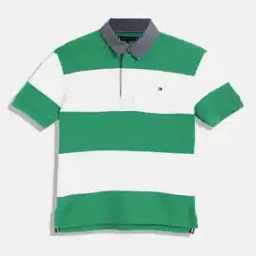 tommy hilfiger Boys Striped Regular Fit Cotton Polo T-Shirt-picture-12