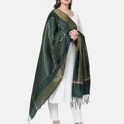 muffly Women Floral Dupatta with Tassels image 1