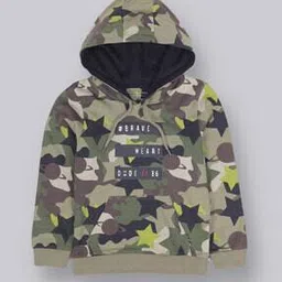 plumtree Camouflage Print Hoodie with Kangaroo Pockets-picture-51