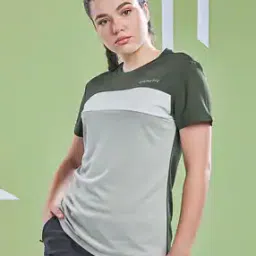 technosport Women Colour-block Crew-Neck T-shirt-picture-37