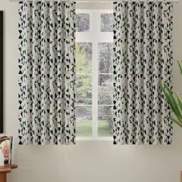 rosarahome Set of 2 Geometric Print Window Curtains image 1