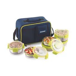 magnus Set of 3 Stainless Steel Lunch Box with Plastic Container-picture-50