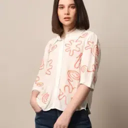 only Women Embroidered Regular Fit Shirt-picture-26