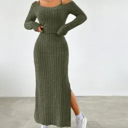 lulu & sky Women Ribbed Sheath Dress image 1