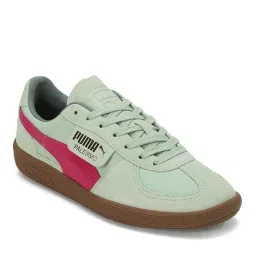 puma Lace-Up Sneakers With Faux Leather upper image 1