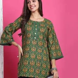 rajnandini Women Floral Print Straight Kurti-picture-38